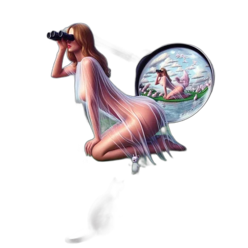 dress, bottle, umbrella, creature transparent PNG cut-out