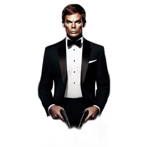 photorealistic, concept art, monochrome, james transparent PNG cut-out