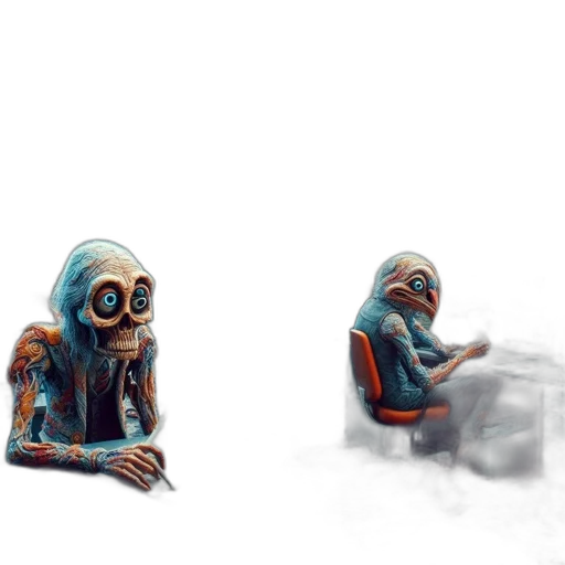 robot, creature, mask, furniture transparent PNG cut-out