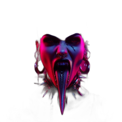 mask, creature, face, hair transparent PNG cut-out