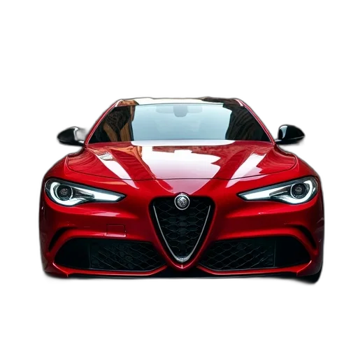 car, face, photorealistic, 3d render transparent PNG cut-out