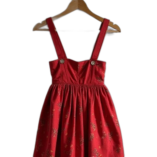 dress, red, small, women transparent PNG cut-out