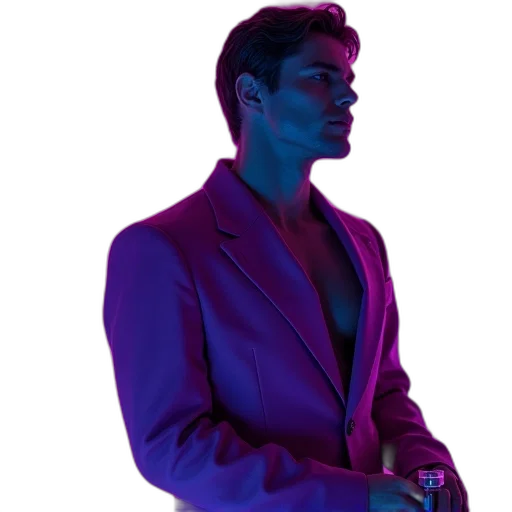 jacket, vaporwave, concept art, cyberpunk transparent PNG cut-out