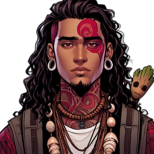 face, jewelry, comic book art, concept art transparent PNG cut-out