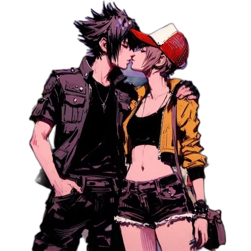 jacket, comic book art, concept art, cyberpunk transparent PNG cut-out