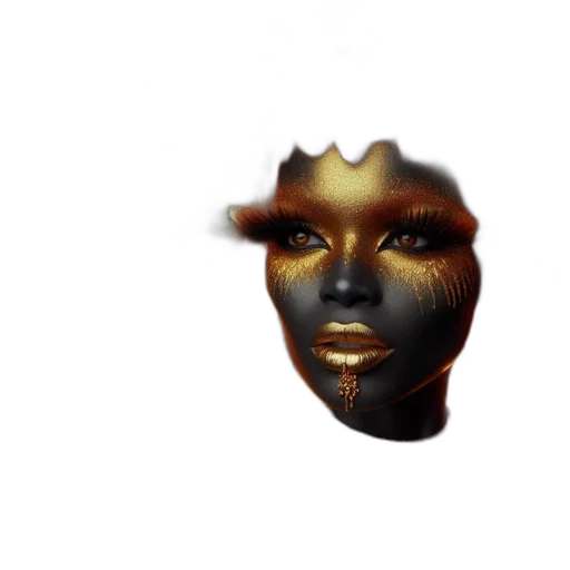 mask, face, crown, jewelry transparent PNG cut-out
