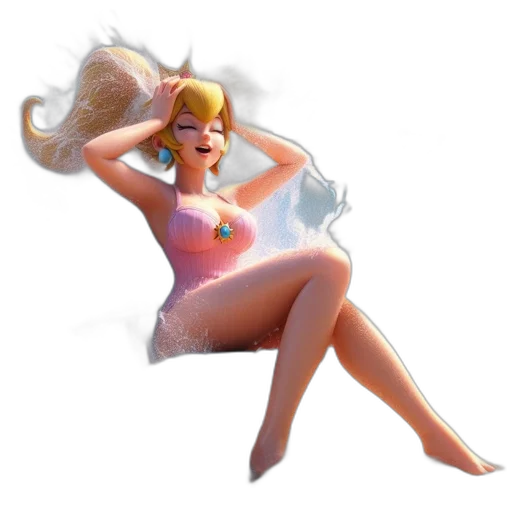 dress, crown, concept art, 3d render transparent PNG cut-out
