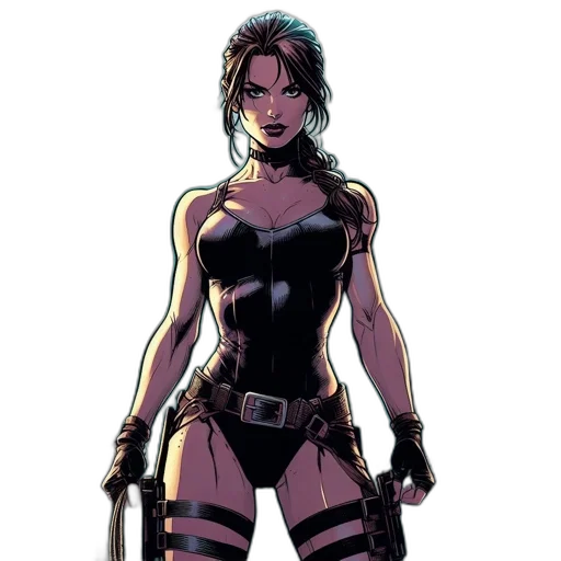 comic book art, concept art, cartoon, fantasy art transparent PNG cut-out