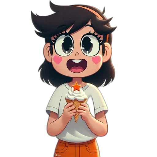 staff, food, face, creature transparent PNG cut-out