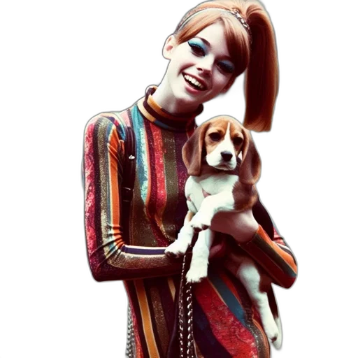 animal, photorealistic, young, woman transparent PNG cut-out