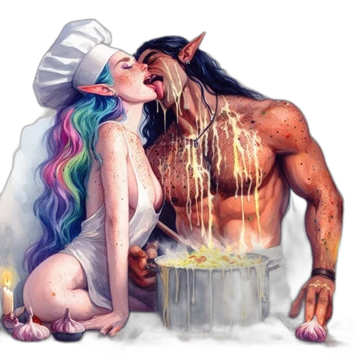 food, fantasy art, concept art, comic book art transparent PNG cut-out