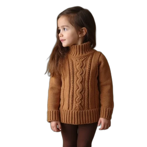 jacket, earth tones, little, girl transparent PNG cut-out