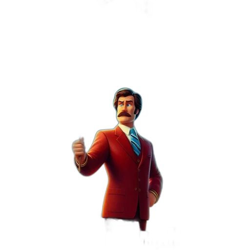 staff, jacket, robot, face transparent PNG cut-out