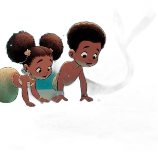 concept art, cartoon, 3d render, watercolor transparent PNG cut-out