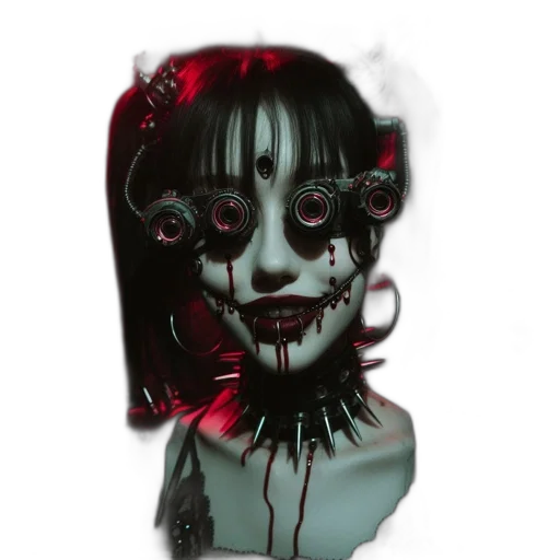 mask, face, creature, robot transparent PNG cut-out