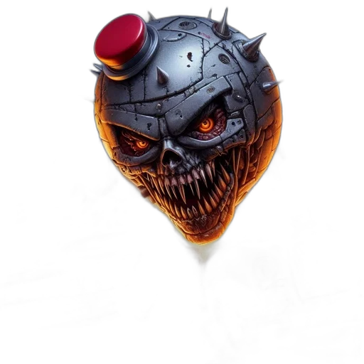 mask, creature, face, robot transparent PNG cut-out