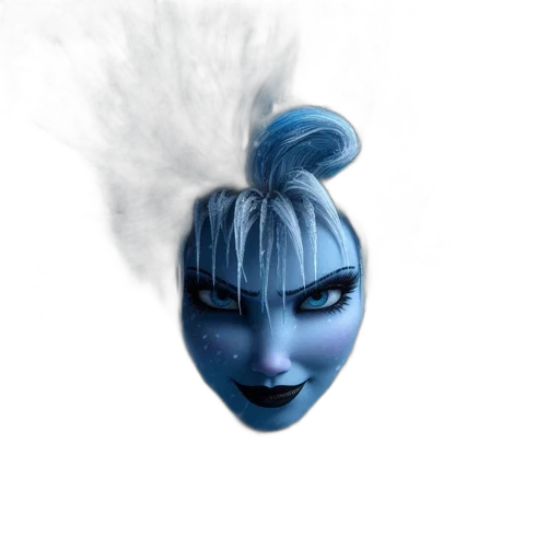 mask, face, hair, creature transparent PNG cut-out