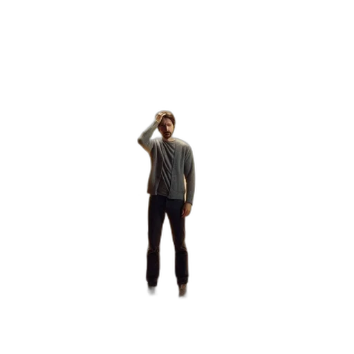 jacket, staff, shoes, creature transparent PNG cut-out