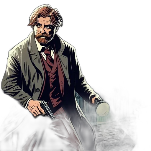 comic book art, concept art, cartoon, pixel art transparent PNG cut-out