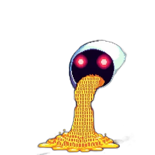 hair, robot, umbrella, staff transparent PNG cut-out