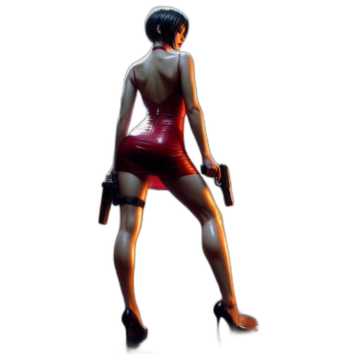 dress, weapon, staff, robot transparent PNG cut-out