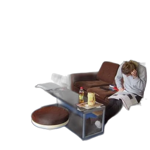 furniture, 3d render, concept art, cozy transparent PNG cut-out