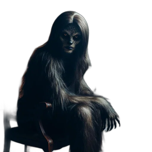 creature, hair, animal, mask transparent PNG cut-out