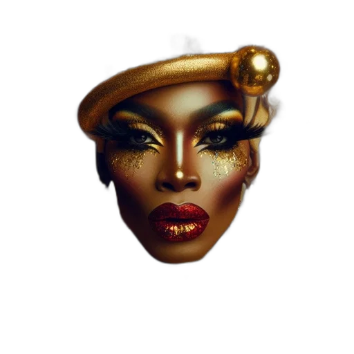 hat, crown, face, jewelry transparent PNG cut-out