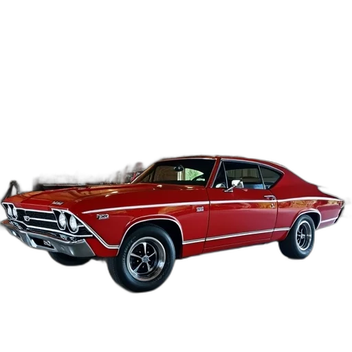 car, photorealistic, 3d render, chevelle transparent PNG cut-out