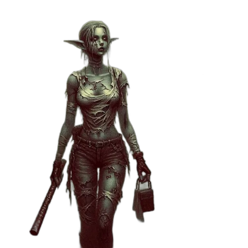 staff, concept art, fantasy art, 3d render transparent PNG cut-out