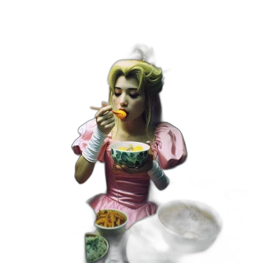 food, dress, jewelry, 3d render transparent PNG cut-out
