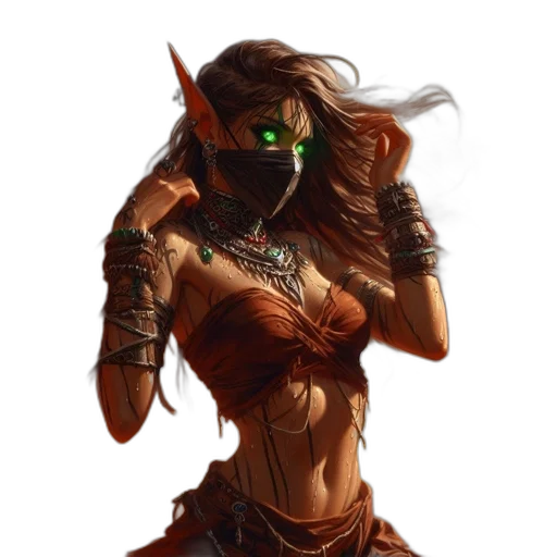 mask, staff, fantasy art, concept art transparent PNG cut-out