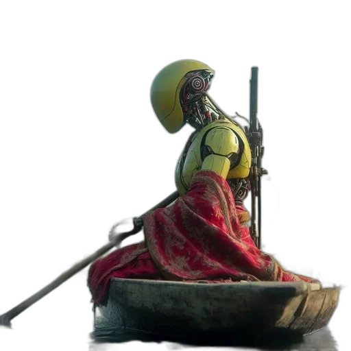 sword, robot, weapon, staff transparent PNG cut-out
