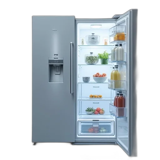 food, robot, 3d render, thermaic transparent PNG cut-out