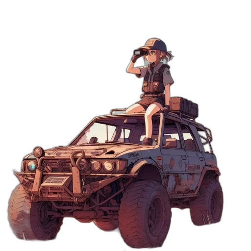 car, weapon, animal, robot transparent PNG cut-out