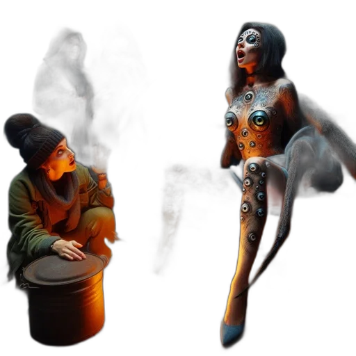 concept art, fantasy art, 3d render, comic book art transparent PNG cut-out