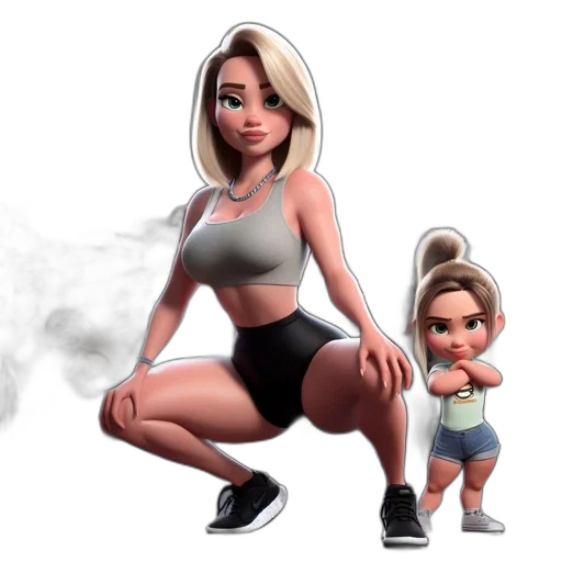 concept art, 3d render, cartoon, photorealistic transparent PNG cut-out