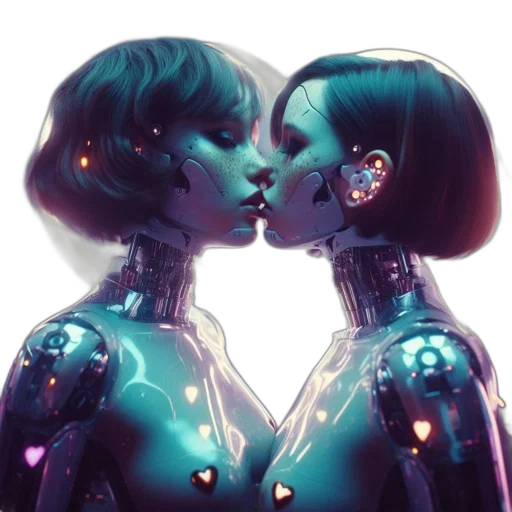 robot, jewelry, cyberpunk, concept art transparent PNG cut-out