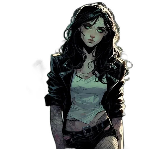 jacket, comic book art, concept art, cartoon transparent PNG cut-out