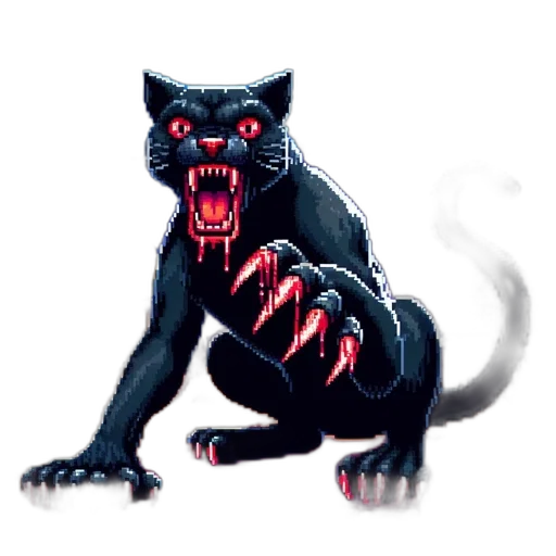 creature, animal, pixel art, concept art transparent PNG cut-out