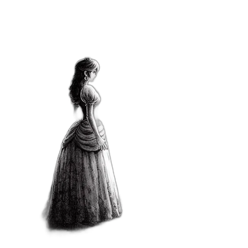 dress, hair, crown, hat transparent PNG cut-out
