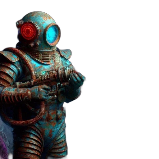 robot, weapon, staff, creature transparent PNG cut-out