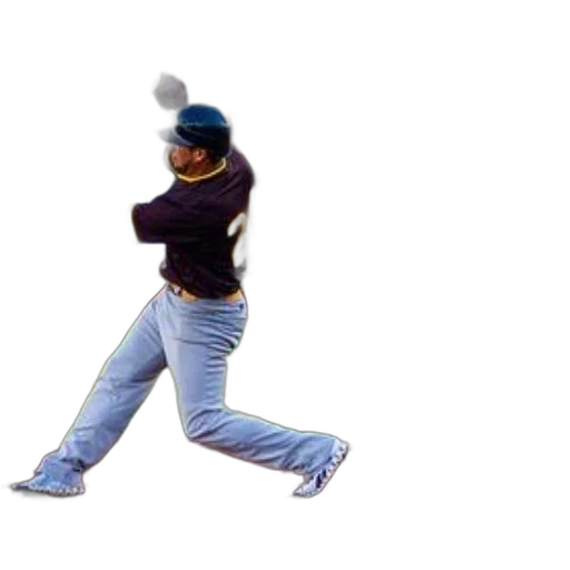 baseball, player, black, uniform transparent PNG cut-out