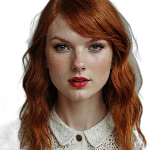 face, hair, jewelry, dress transparent PNG cut-out