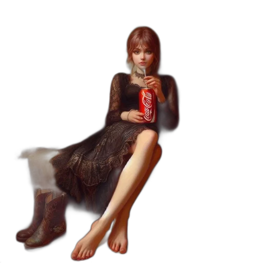 dress, bottle, shoes, creature transparent PNG cut-out