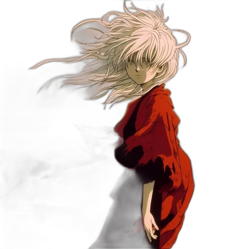 dress, jacket, hair, dragon transparent PNG cut-out