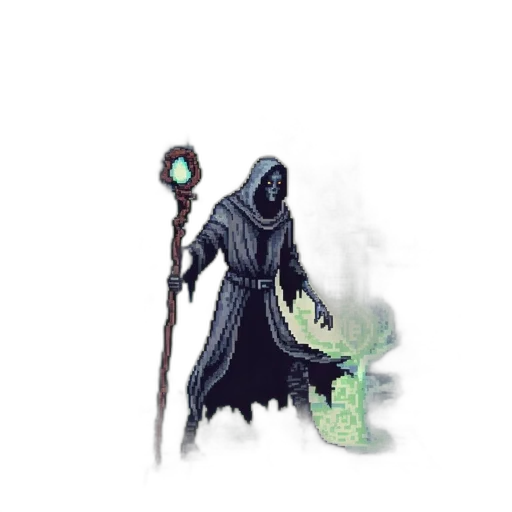 staff, creature, sword, mask transparent PNG cut-out