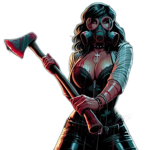 staff, mask, comic book art, concept art transparent PNG cut-out