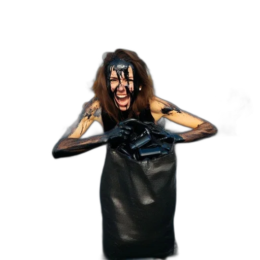 dress, creature, mask, jacket transparent PNG cut-out