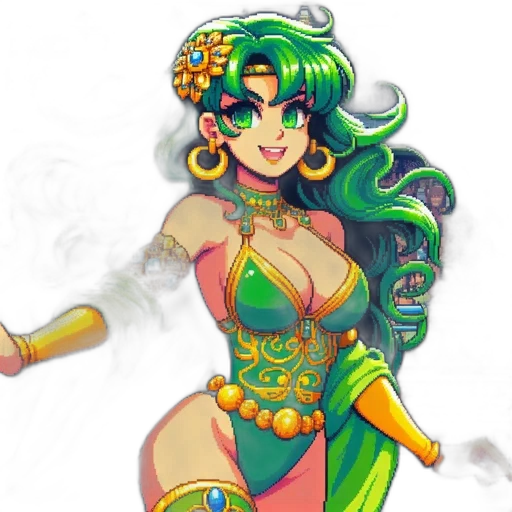 fantasy art, concept art, pixel art, anime transparent PNG cut-out